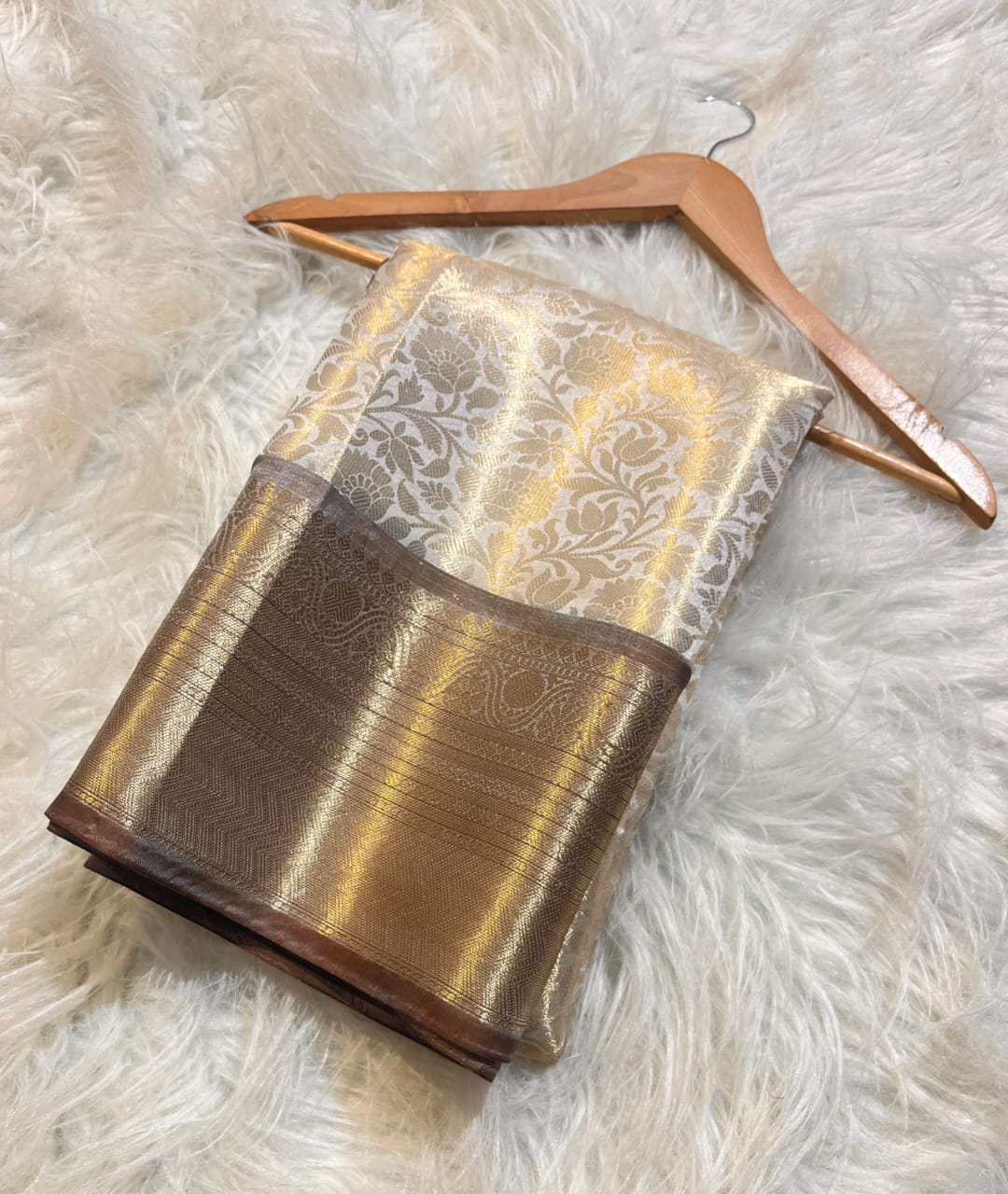 Sanskriti Banarasi Kanjivaram Tissue Silk Saree - Elegant Festive Wear