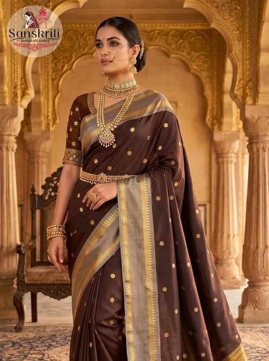 Premium Banarasi Katan Silk Saree with Double Zari Weaving | Luxury Wedding & Festive Wear Saree for Women
