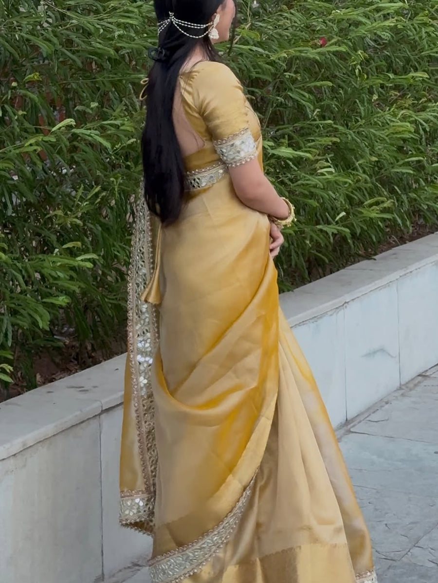 Yellow zari