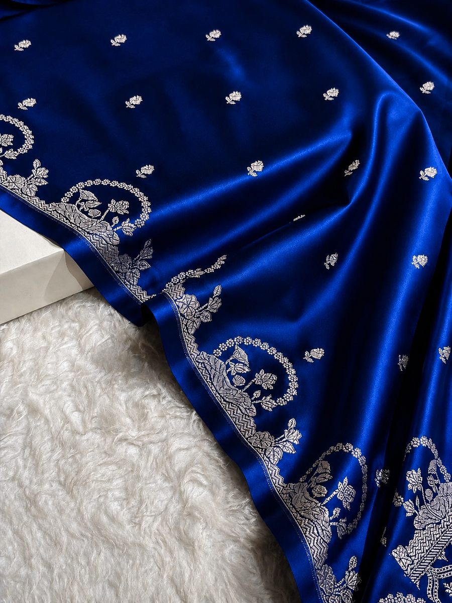 Pure Premium Mashru Silk Saree – Timeless Elegance & Rich Lustre