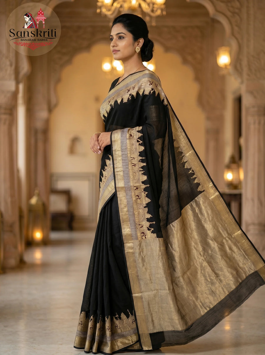 Banarasi Katan Silk Saree – Handloom Traditional Elegant Wear