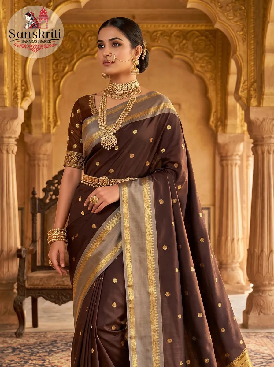 Premium Banarasi Katan Silk Saree with Double Zari Weaving | Luxury Wedding & Festive Wear Saree for Women