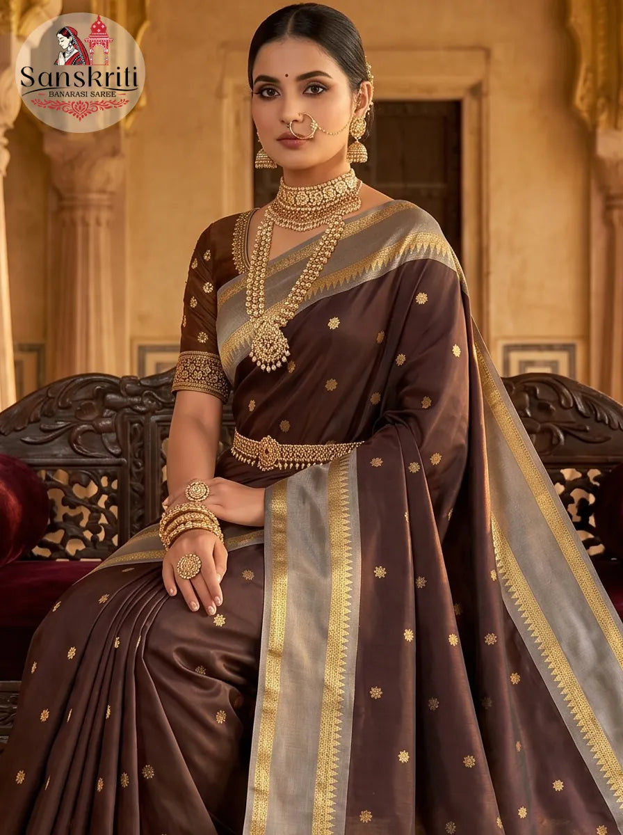 Premium Banarasi Katan Silk Saree with Double Zari Weaving | Luxury Wedding & Festive Wear Saree for Women