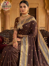 Premium Banarasi Katan Silk Saree with Double Zari Weaving | Luxury Wedding & Festive Wear Saree for Women