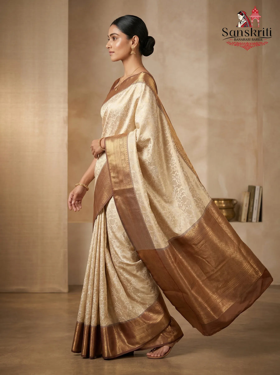 Banarasi Kanjivaram Tissue Silk Saree – Lightweight Elegant Traditional Wear (5.5 Meters)