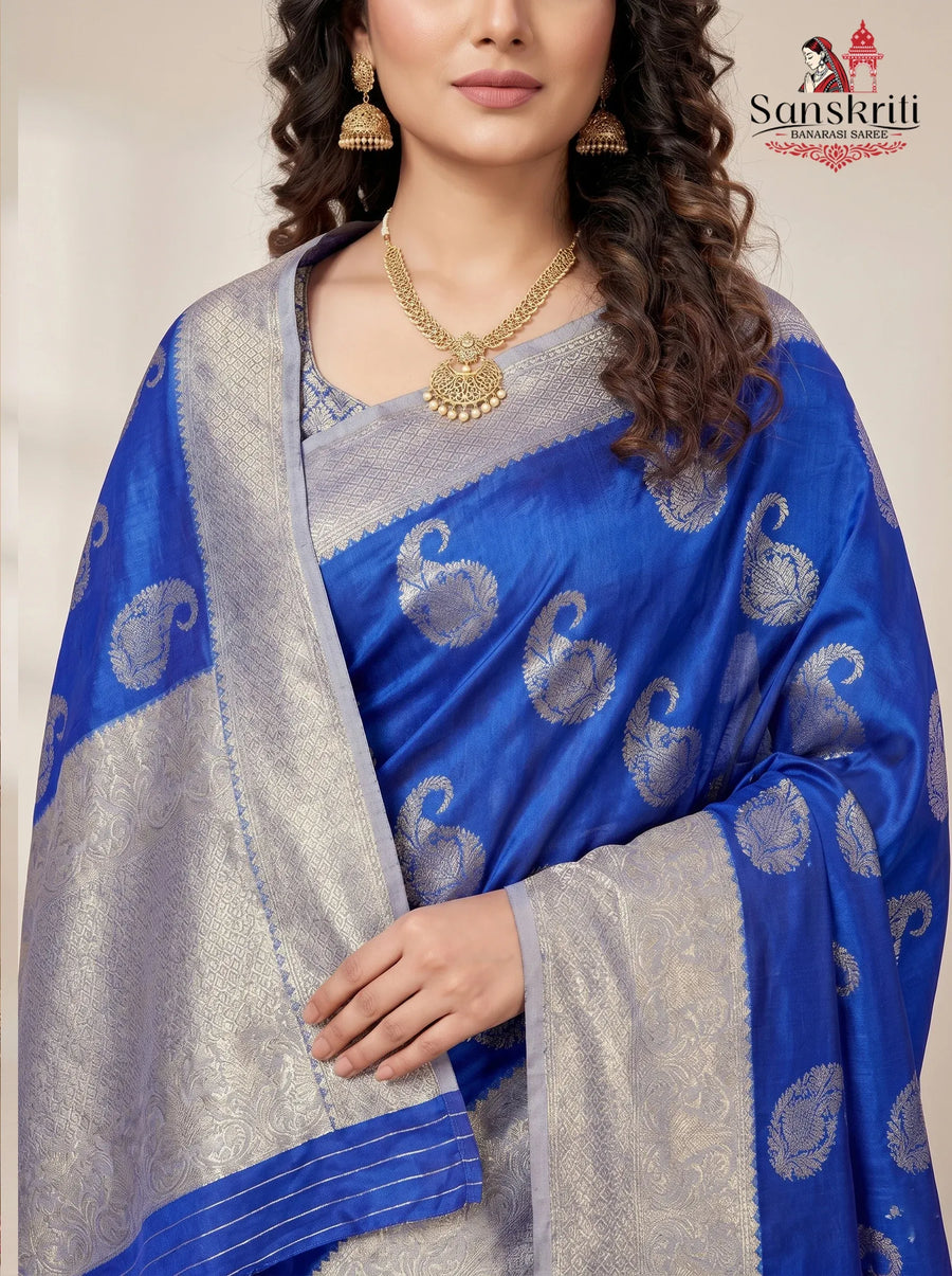 Banarasi Soft Silk Saree (Woven Silk) – Elegant Traditional Wear (6.3 Meters)
