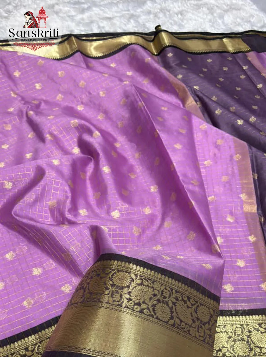 Elegant Pink Banarasi Katan Buti Silk Saree | Traditional Woven Wedding & Festive Wear Saree for Women