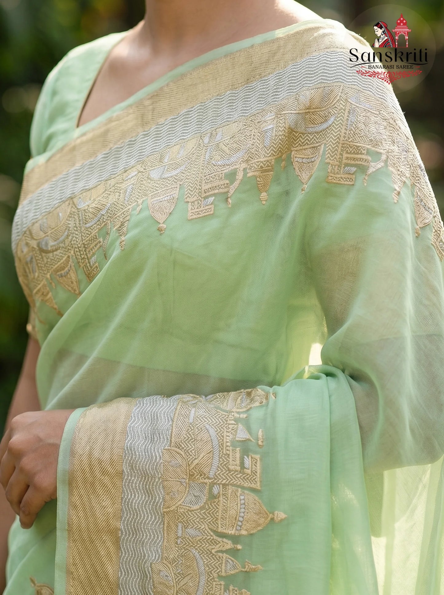 Green zari