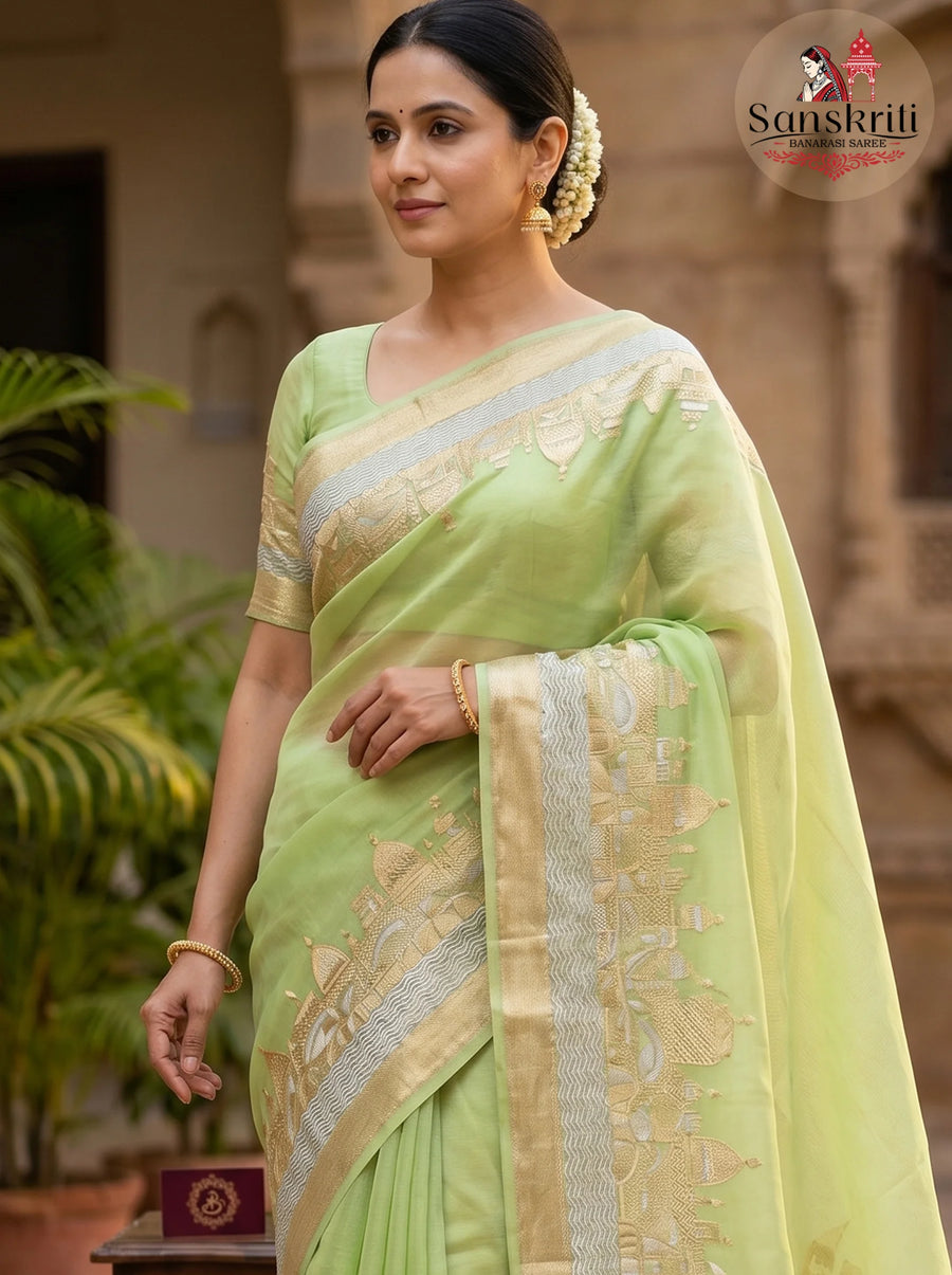 Banarasi Katan Silk Saree – Handloom Traditional Elegant Wear
