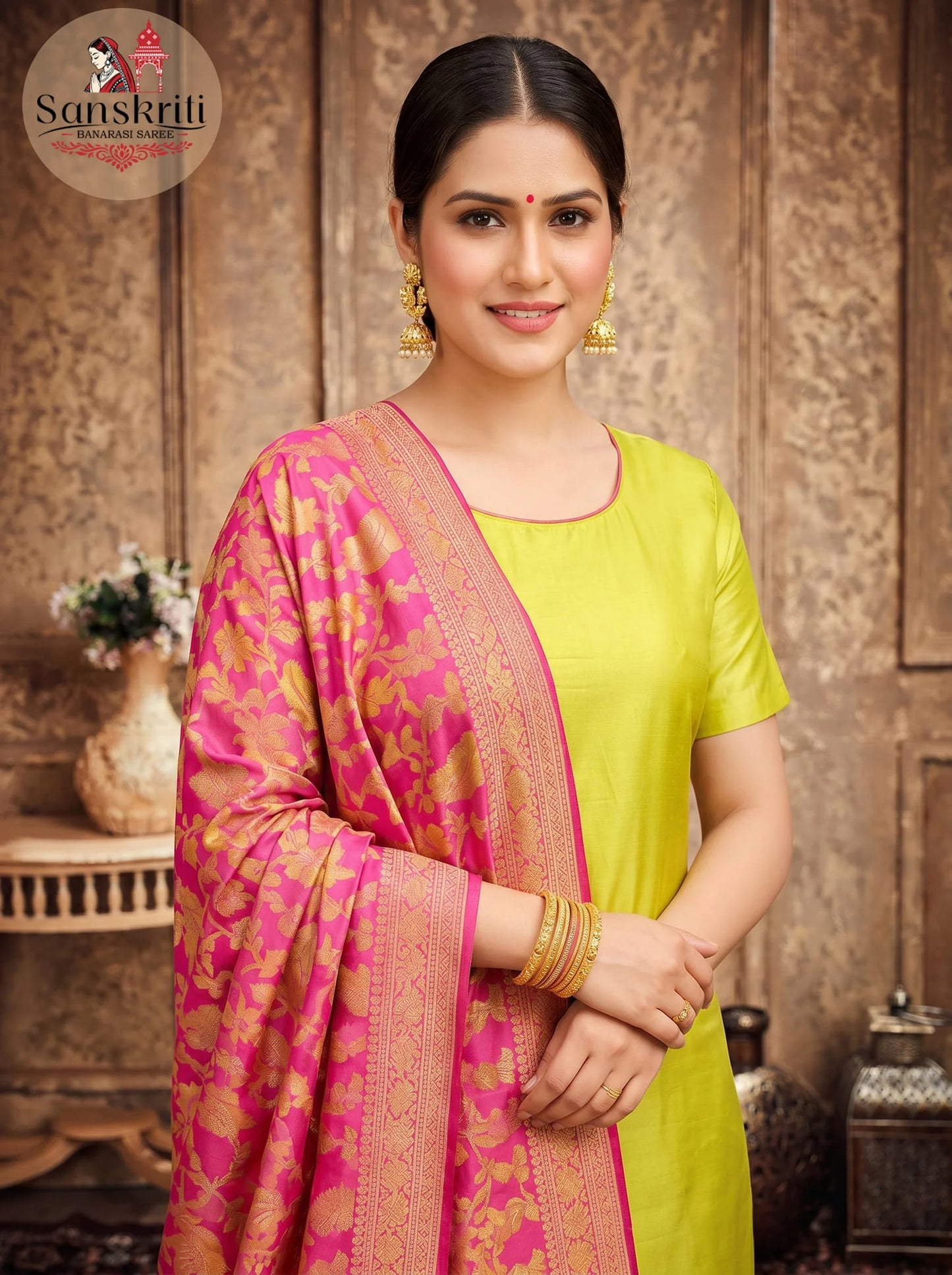 Tapeta Silk Suit with Jamdani Weaving – Elegant Traditional Wear (2.5 Meters)