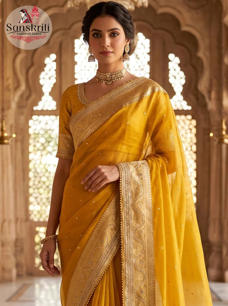 Yellow zari