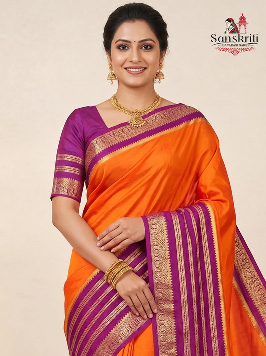 Banarasi Cotton Silk Saree – Lightweight Elegant Traditional Wear (5.5 Meters)
