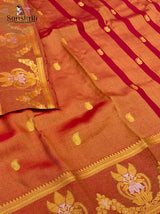 Premium Handwoven Maheshwari Silk Cotton Saree – Lightweight Traditional Elegance with Rich Handloom Weaving