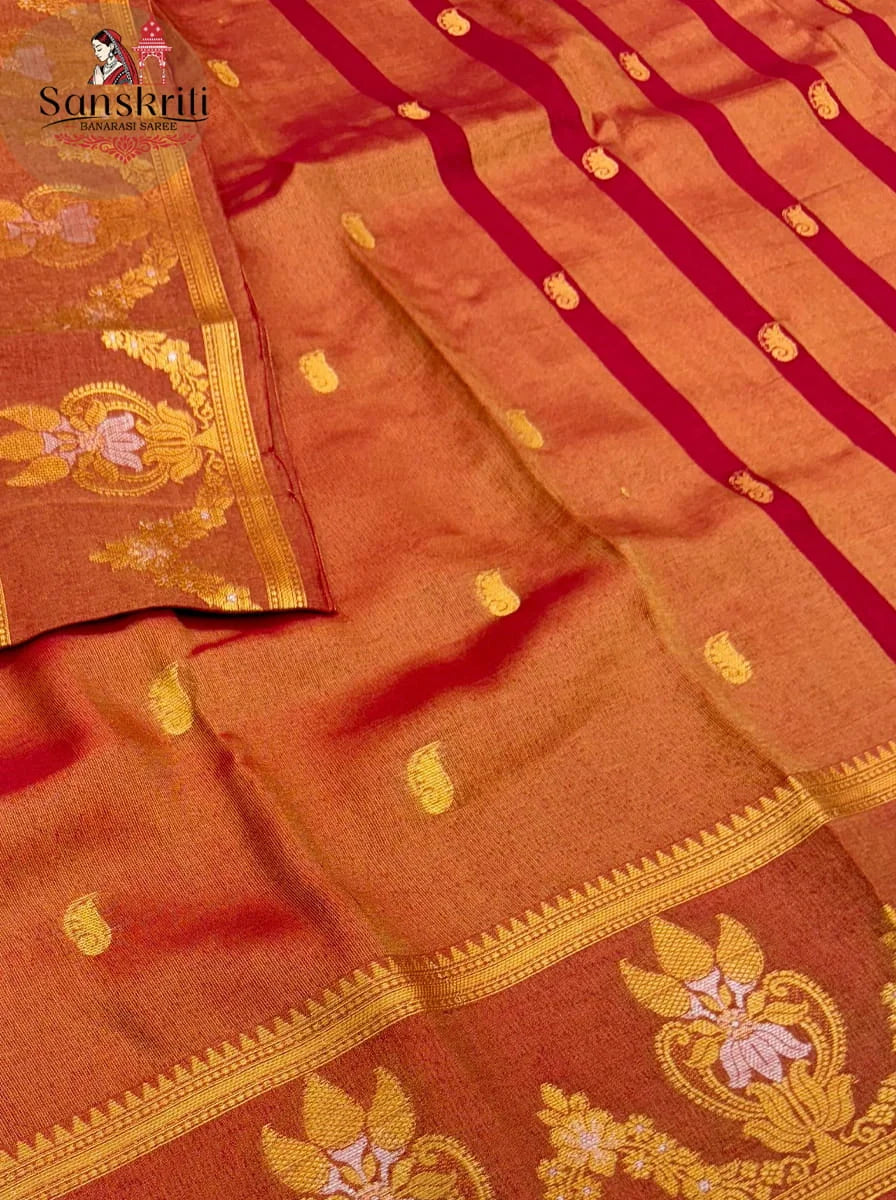 Premium Handwoven Maheshwari Silk Cotton Saree – Lightweight Traditional Elegance with Rich Handloom Weaving