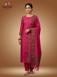 Tapeta Silk Suit with Jamdani Weaving – Elegant Traditional Wear (2.5 Meters)