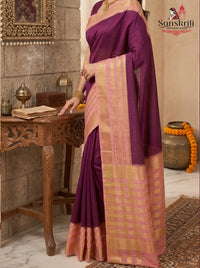 Banarasi Cotton Silk Saree – Lightweight Elegant Traditional Wear (5.5 Meters)