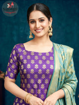 Tapeta Silk Unstitched Suit with Jamdani Weaving – Elegant Traditional Wear (2.5 Meters)