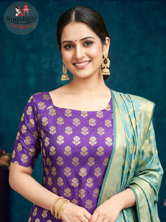 Tapeta Silk Suit with Jamdani Weaving – Elegant Traditional Wear (2.5 Meters)