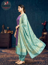 Tapeta Silk Unstitched Suit with Jamdani Weaving – Elegant Traditional Wear (2.5 Meters)