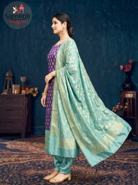 Tapeta Silk Suit with Jamdani Weaving – Elegant Traditional Wear (2.5 Meters)