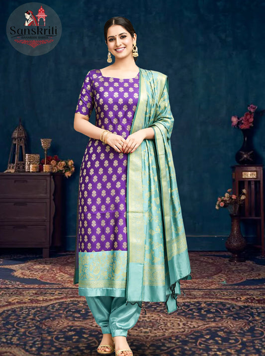 Tapeta Silk Suit with Jamdani Weaving – Elegant Traditional Wear (2.5 Meters)