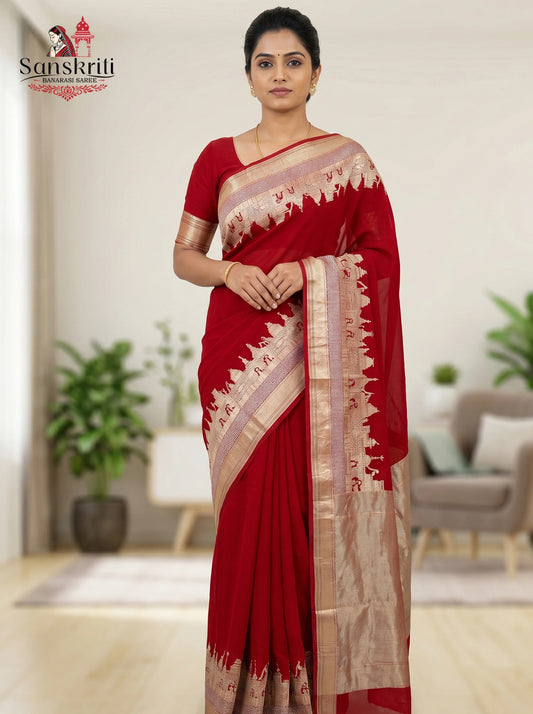 Banarasi Katan Silk Saree – Handloom Traditional Elegant Wear