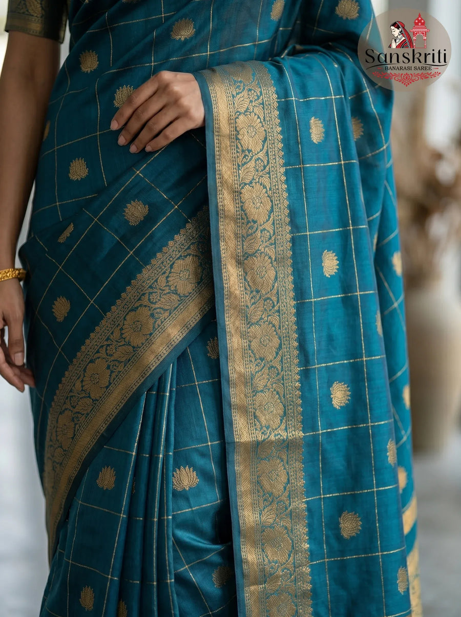 blue with gold