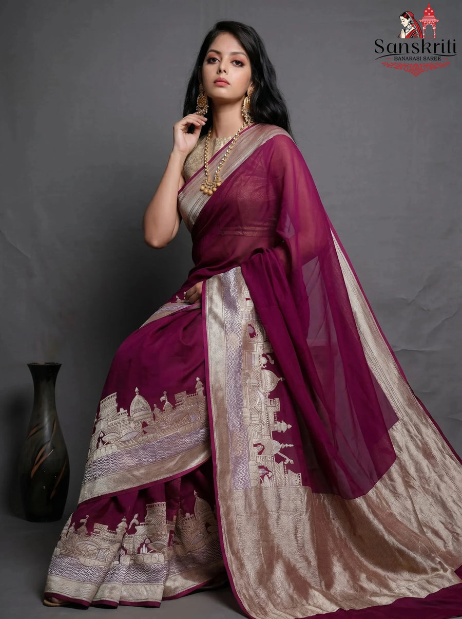 Banarasi Cotton Silk Saree – Lightweight Elegant Traditional Wear (5.5 Meters)