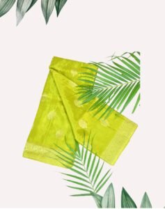 Elegant Green HO Silk Saree with Rich Texture and Shine